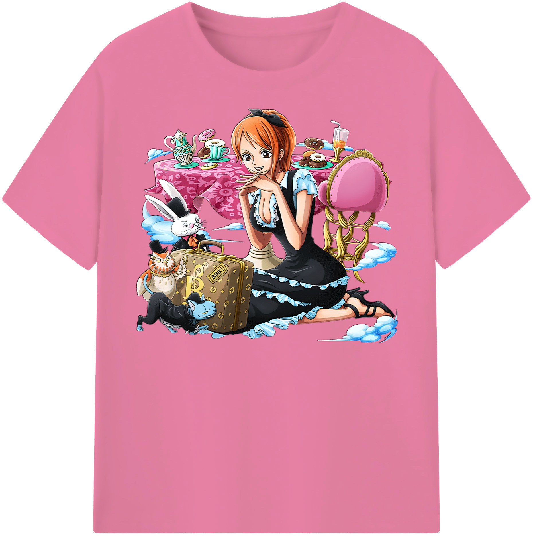 ワンピース ナミ ONE PIECE Nami 綿100％半袖Tシャツ（フロントプリント）